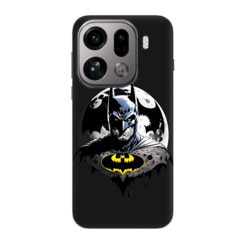 Oppo Find X9 Pro Batman 3 Black Colored Silicone TPU Θήκη