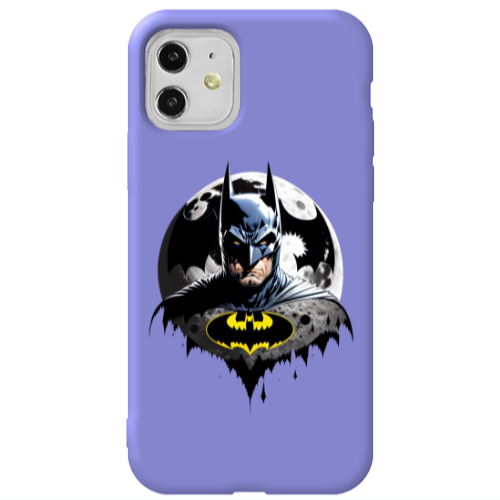 Apple iPhone 11  Batman 3 Purple Colored Silicone TPU Θήκη