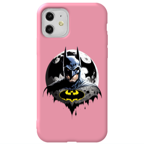 Apple iPhone 11  Batman 3 Pink Colored Silicone TPU Θήκη