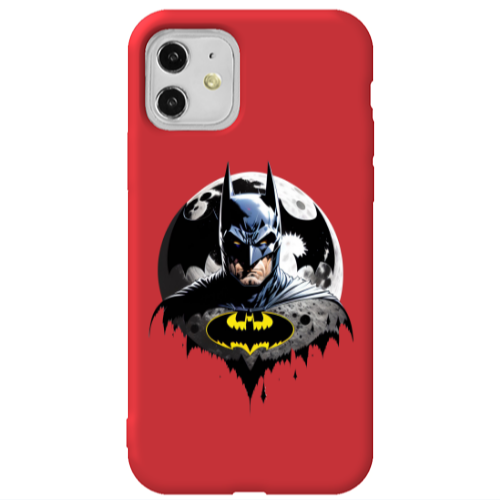 Apple iPhone 11  Batman 3 Red Colored Silicone TPU Θήκη