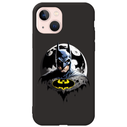 Apple iPhone 13 Batman 3 Black Colored Silicone TPU Θήκη