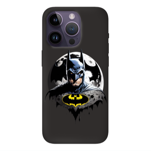 Apple iPhone 14 Pro  Batman 3 Black Colored Silicone TPU Θήκη