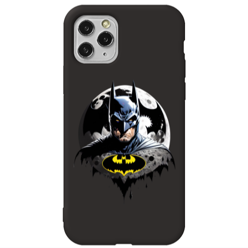 Apple iPhone 11 Pro Max Batman 3 Black Colored Silicone TPU Θήκη