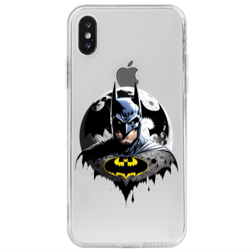 Apple iPhone Xs Max Batman 3 Transparent Silicone TPU Θήκη