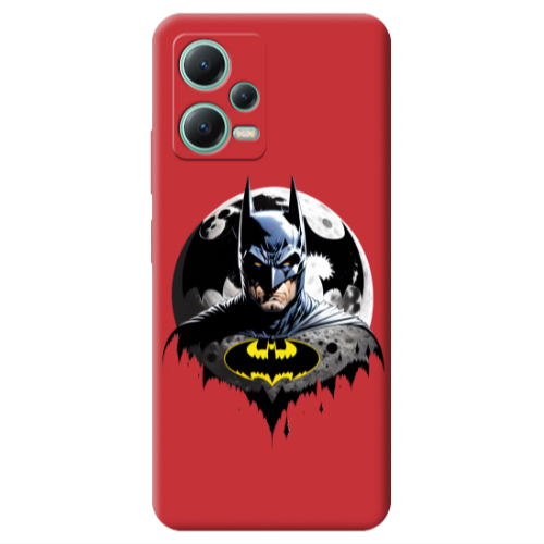 Xiaomi Redmi Note 12 Pro 5G Batman 3 Red Colored Silicone TPU Θήκη