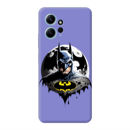 Xiaomi Redmi Note 12 4G Batman 3 Purple Colored Silicone TPU Θήκη
