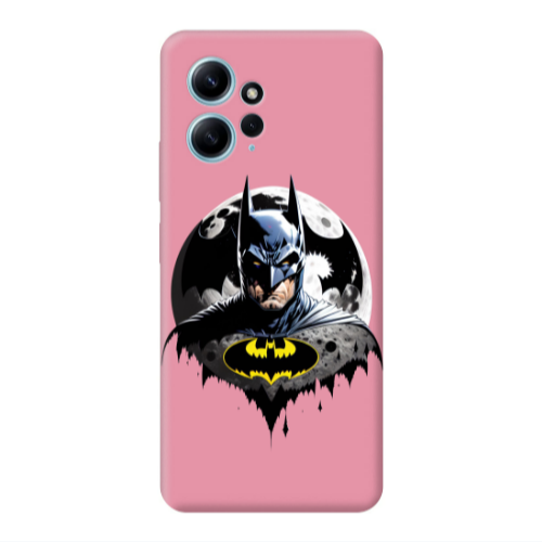 Xiaomi Redmi Note 12 4G Batman 3 Pink Colored Silicone TPU Θήκη