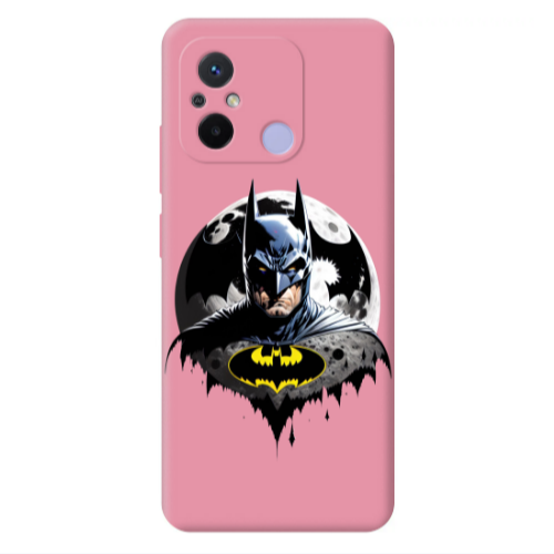 Xiaomi Redmi 12C Batman 3 Pink Colored Silicone TPU Θήκη