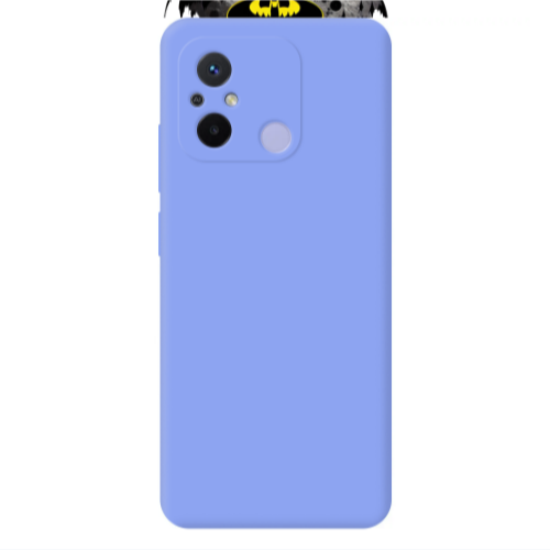 Xiaomi Redmi 12C Batman 3 Light Purple Colored Silicone TPU Θήκη