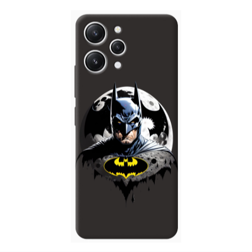 Xiaomi Redmi 12 Batman 3 Black Colored Silicone TPU Θήκη