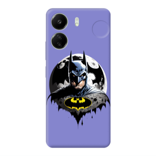 Xiaomi Redmi 13C Batman 3 Purple Colored Silicone TPU Θήκη