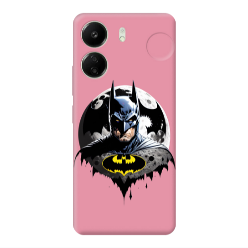 Xiaomi Redmi 13C Batman 3 Pink Colored Silicone TPU Θήκη