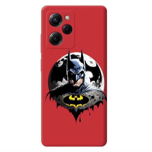 Xiaomi Poco X5 Pro Batman 3 Red Colored Silicone TPU Θήκη