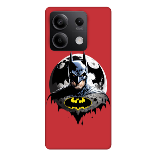 Xiaomi Redmi Note 13 5G Batman 3 Red Colored Silicone TPU Θήκη