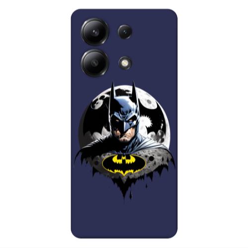 Xiaomi Redmi Note 13 4G Batman 3 Dark blue Colored Silicone TPU Θήκη