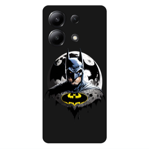 Xiaomi Redmi Note 13 4G Batman 3 Black Colored Silicone TPU Θήκη