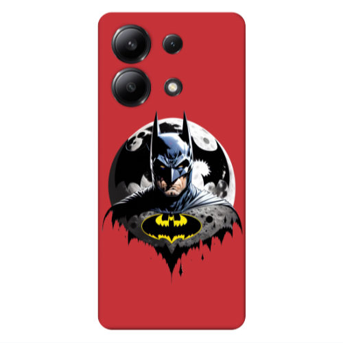 Xiaomi Redmi Note 13 4G Batman 3 Red Colored Silicone TPU Θήκη