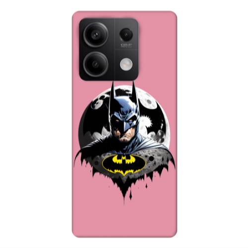 Xiaomi Redmi Note 13Pro 5G Batman 3 Pink Colored Silicone TPU Θήκη