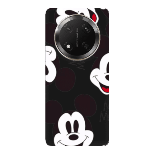 Honor Magic 7 Lite Mickey Mouse Black Colored Silicone TPU Θήκη