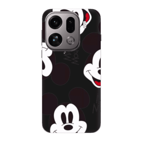 Oppo Find X9 Pro Mickey Mouse Black Colored Silicone TPU Θήκη