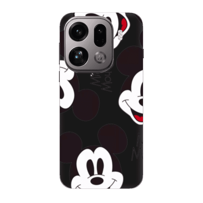 Oppo Find X9 Pro Mickey Mouse Black Colored Silicone TPU Θήκη