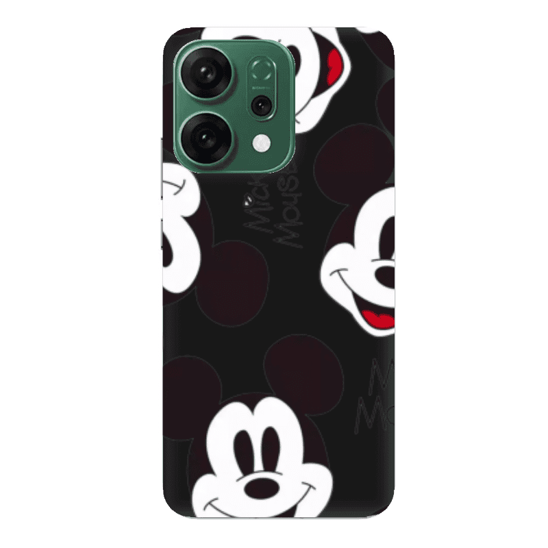 Oppo RENO 14 Mickey Mouse Black Colored Silicone TPU Θήκη