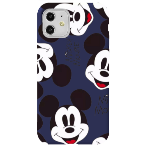 Apple iPhone 11  Mickey Mouse Dark blue Colored Silicone TPU Θήκη