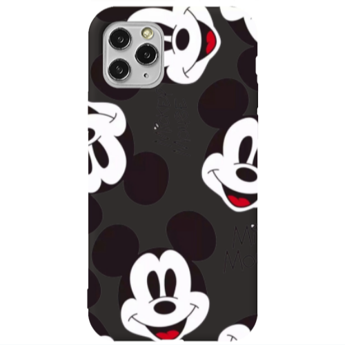 Apple iPhone 11 Pro Mickey Mouse Black Colored Silicone TPU Θήκη