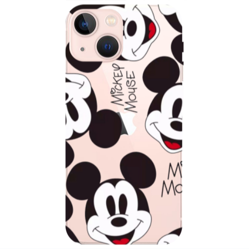 Apple iPhone 13 Mickey Mouse Transparent Silicone TPU Θήκη