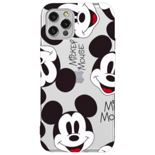 Apple iPhone 12 Pro Mickey Mouse Transparent Silicone TPU Θήκη