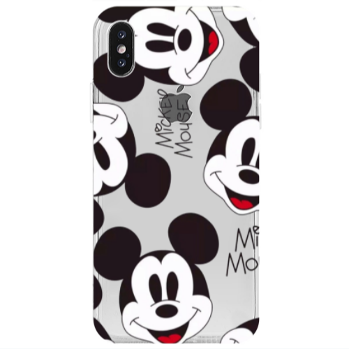 Apple iPhone Xs Max Mickey Mouse Transparent Silicone TPU Θήκη