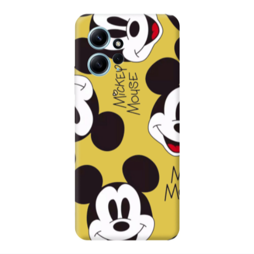 Xiaomi Redmi Note 12 4G Mickey Mouse Yellow Colored Silicone TPU Θήκη