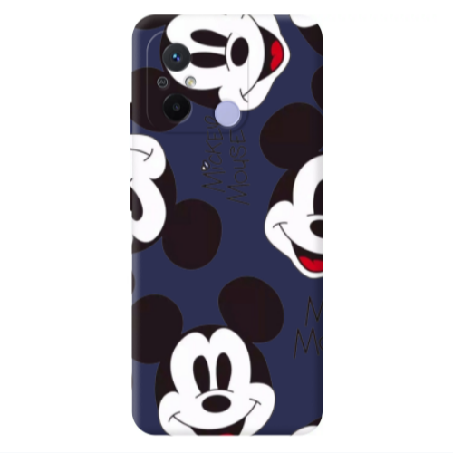 Xiaomi Redmi 12C Mickey Mouse Dark blue Colored Silicone TPU Θήκη