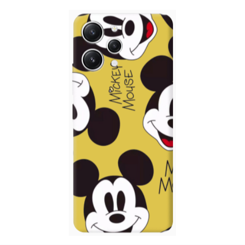 Xiaomi Redmi 12 Mickey Mouse Yellow Colored Silicone TPU Θήκη