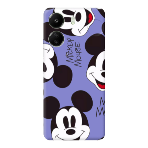 Xiaomi Redmi 13C Mickey Mouse Purple Colored Silicone TPU Θήκη