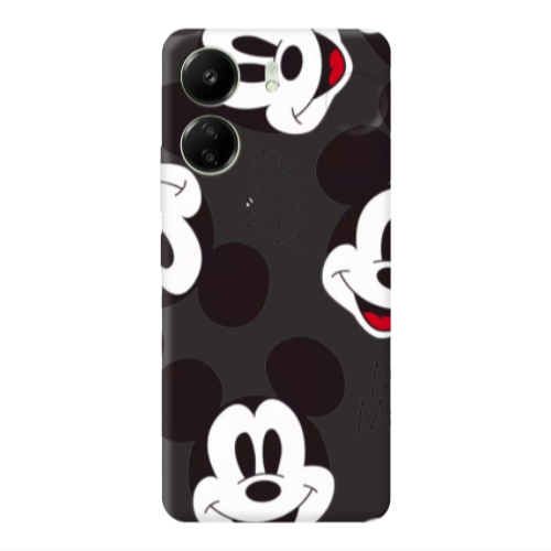 Xiaomi Redmi 13C Mickey Mouse Black Colored Silicone TPU Θήκη