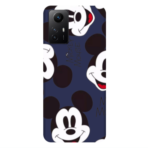 Xiaomi Redmi Note 12s Mickey Mouse Dark blue Colored Silicone TPU Θήκη