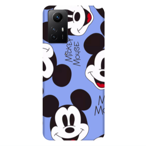 Xiaomi Redmi Note 12s Mickey Mouse Light Purple Colored Silicone TPU Θήκη