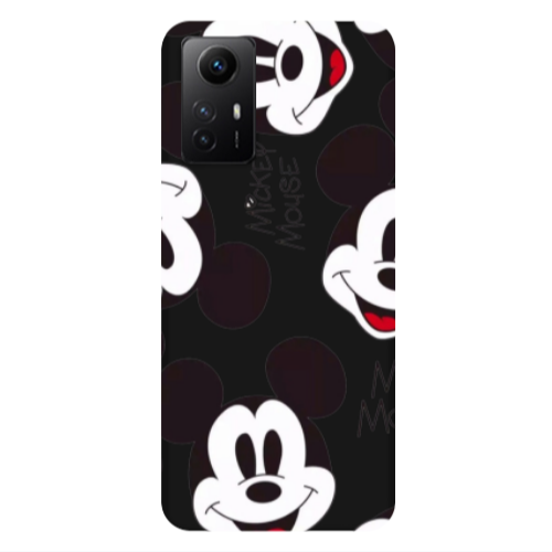 Xiaomi Redmi Note 12s Mickey Mouse Black Colored Silicone TPU Θήκη