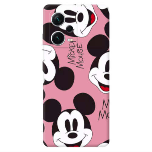 Xiaomi Poco X5 Mickey Mouse Pink Colored Silicone TPU Θήκη