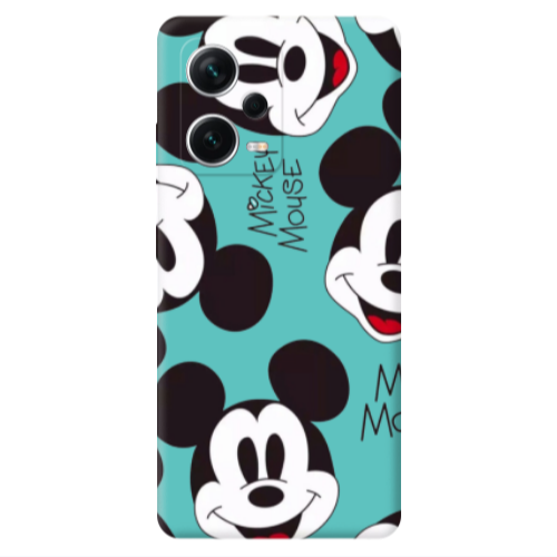 Xiaomi Poco X5 Mickey Mouse Turquoise Colored Silicone TPU Θήκη