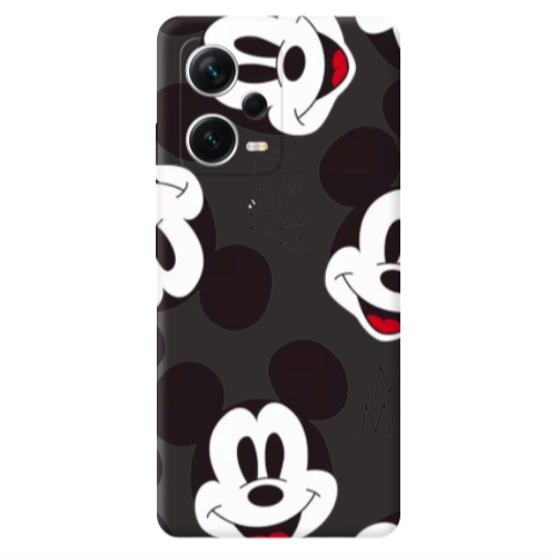 Xiaomi Poco X5 Mickey Mouse Black Colored Silicone TPU Θήκη
