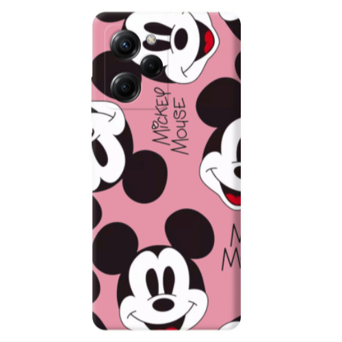 Xiaomi Poco X5 Pro Mickey Mouse Pink Colored Silicone TPU Θήκη