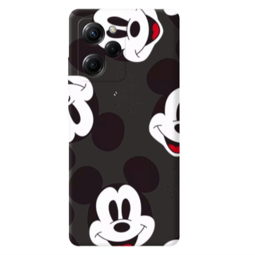 Xiaomi Poco X5 Pro Mickey Mouse Black Colored Silicone TPU Θήκη