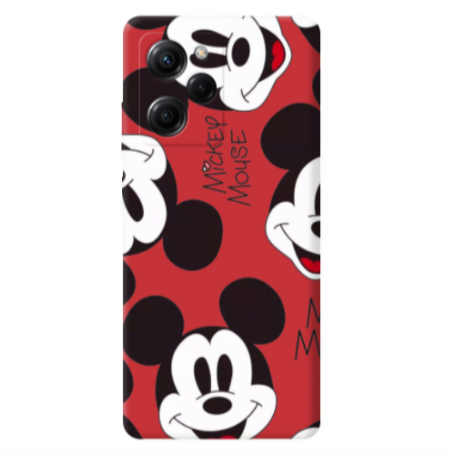 Xiaomi Poco X5 Pro Mickey Mouse Red Colored Silicone TPU Θήκη