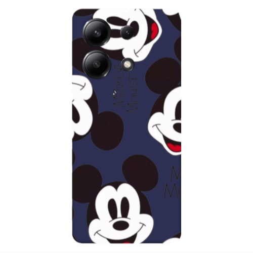 Xiaomi Redmi Note 13 4G Mickey Mouse Dark blue Colored Silicone TPU Θήκη