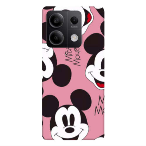 Xiaomi Redmi Note 13Pro 5G Mickey Mouse Pink Colored Silicone TPU Θήκη