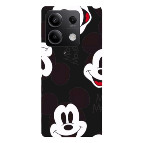 Xiaomi Redmi Note 13Pro 5G Mickey Mouse Black Colored Silicone TPU Θήκη
