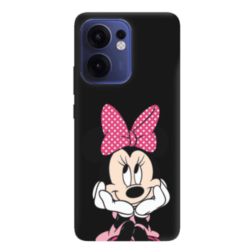 Oppo Reno 13 F Minnie 2 Black Colored Silicone TPU Θήκη