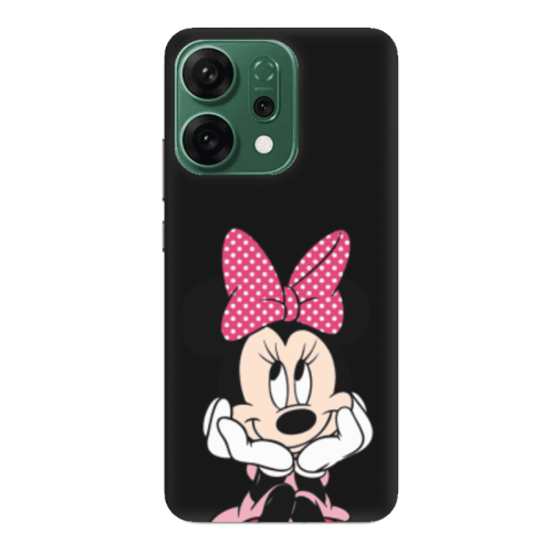 Oppo RENO 14 Minnie 2 Black Colored Silicone TPU Θήκη